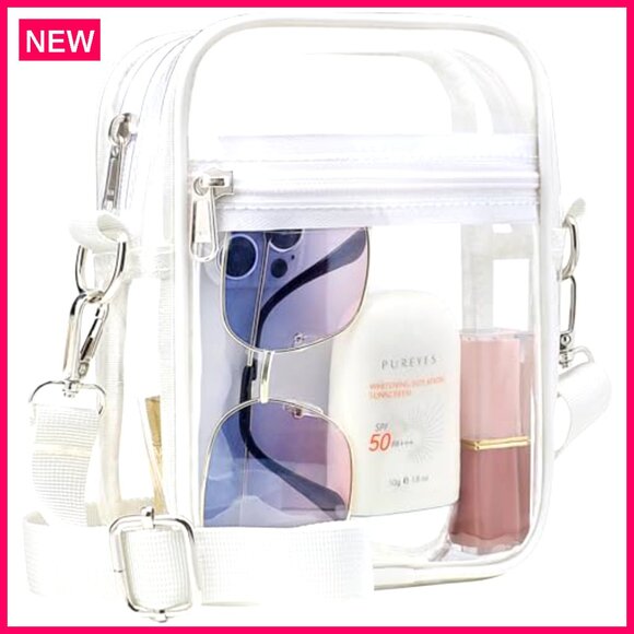 Clear Crossbody Bag for Stadium Events, Concerts, Game Day - Picture 2 of 7